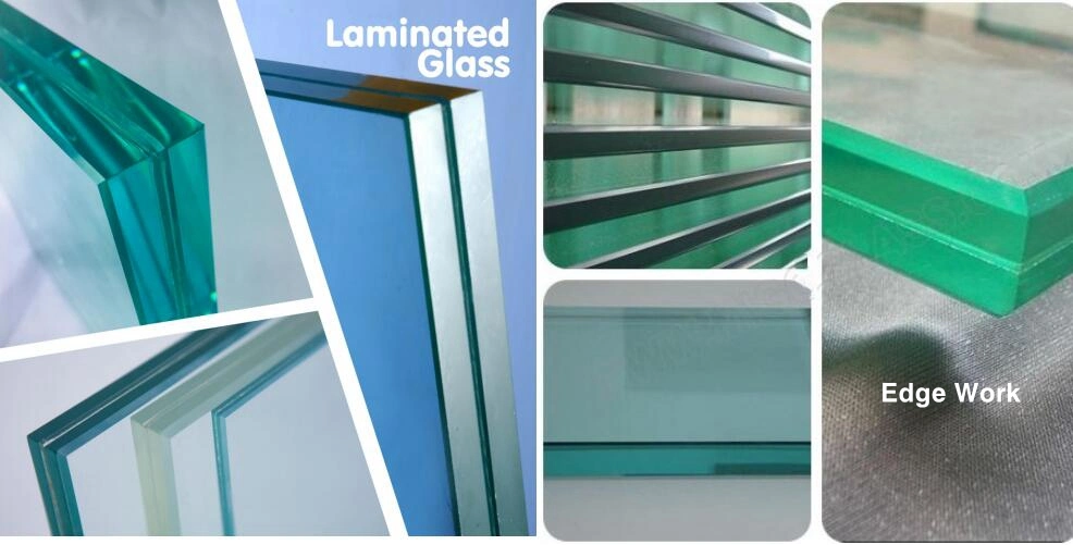 Clear/ Frosted/Pattern Printed Toughened Sandwich Glass Tempered Laminated Railing Glass